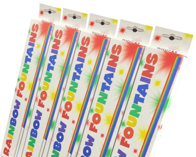 25 (5 Packs) Rainbow Fountains