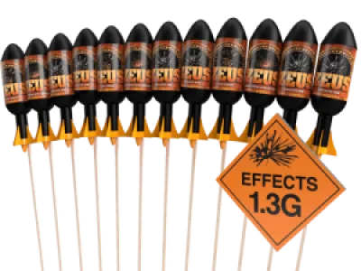 Zeus Rockets Case of 12