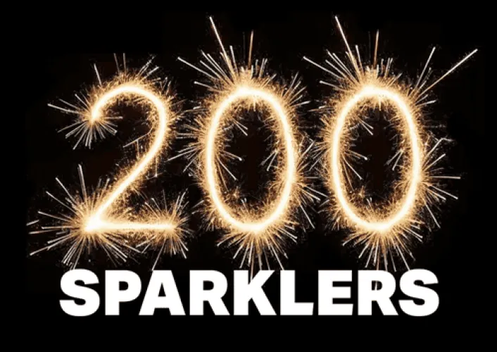 200 x Gold 18" Sparklers