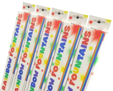 25 (5 Packs) Rainbow Fountains