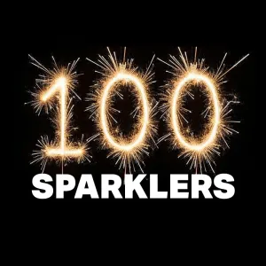 100 x Gold 10" Sparklers