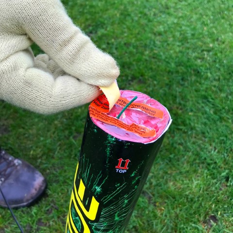 Locate fuse, signified by the words FUSE or FIRST FUSE UNDER THIS COVER or by the number 1. Remove the orange fuse cover and if required pull fuse through plastic.