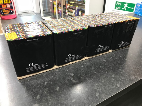 A compound firework is a larger cake or barrage made from linking together multiple smaller cakes or barrages at the manufacturing stage. Be aware that due to the linking process there may be a delay between each firework section. Follow the instructions on the fireworks and see the cakes and barrages section above for more information.